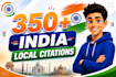do 350 indian local citations listings and directories
