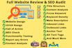 do website audit and website optimization