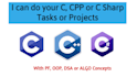 do c cpp csharp programming language tasks and projects