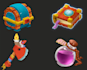 draw game items, props, assets, icons