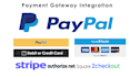 integrate paypal or stripe and fix payment gateway issues