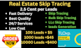 do real estate skip tracing and bulk skip tracing