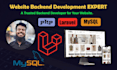 develop your website backend with PHP, laravel and mysql