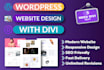 design wordpress website by divi theme and divi builder