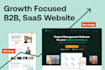 design b2b, saas website with UX strategy