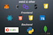 create web3, dapps, and defi, node API and react websites