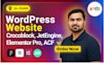 build dynamic wordpress website with crocoblock jetengine
