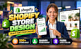 build shopify store, design redesign, copy ecommerce website, dropshipping store