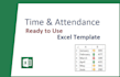 provide, ready to use time and attendance excel template
