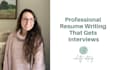 create an ats optimized professional resume that stands out