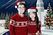 draw couple cartoon character and a pet
