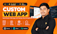 custom web developer with react, next, and supabase