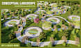 3d 2d landscape design 3d animation high quality renders