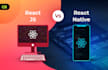 develop reactjs, react native app
