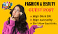 do guest post on UK fashion beauty and health blog