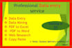 do data entry and web research related job within 24 hours