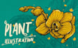 create amazing lineart plants illustration