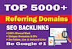 build referring domain SEO backlinks for website ranking