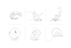design creative detailed or simple line art logo for your company