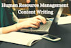 write human resource management articles and content
