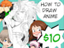 teach you how to draw anime online