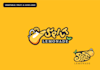 create juice bar, vegetable, fruit smoothies, and cafe logo