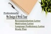create professional cover letter, study plan,