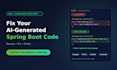 fix, review and finish your ai generated spring boot code