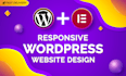 create wordpress website or business website by elementor pro