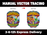 vectorize logo, image, sketch, label and create vector illustration