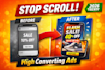 design high converting facebook ads and instagram ads creative