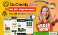 design or redesign  godaddy or wordpress website, godaddy builder