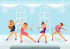 create 2d flat vector illustrations and vector art for your website, blog, app