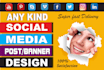 design professional social post and banners