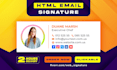 do HTML email signature for outlook, gmail, mac mail, iphone