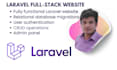 develop a fully functional laravel website with migrations