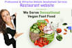 design restaurant website with online order system