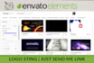 edit logo stings animation from envato elements on after effects