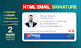 design clickable html email signature and animated email signature