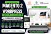 build a magento 2 or wordpress woocommerce ecommerce website