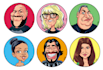 draw a funny caricature for your social media profile