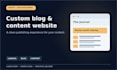 build a custom blog or content website with laravel