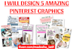 design 5 amazing pinterest graphics