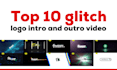 make top 10 glitch logo intro and outro video