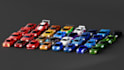create a 3d model of a low poly car