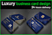 create digital luxury business card design