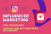 contact and crack a deal with instagram influencer