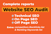 do SEO audit with semrush, ahref