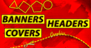 design outstanding banners, website header, covers