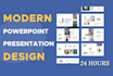 do professional and modern powerpoint presentation design